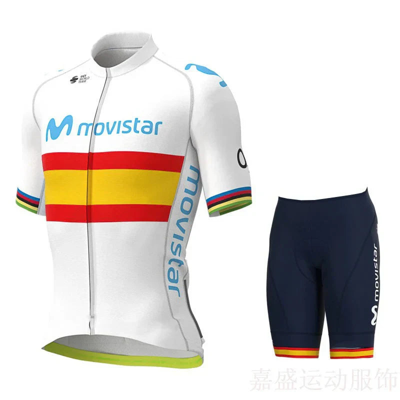 Movistar - Set med cykelkläder för professionella cyklister
