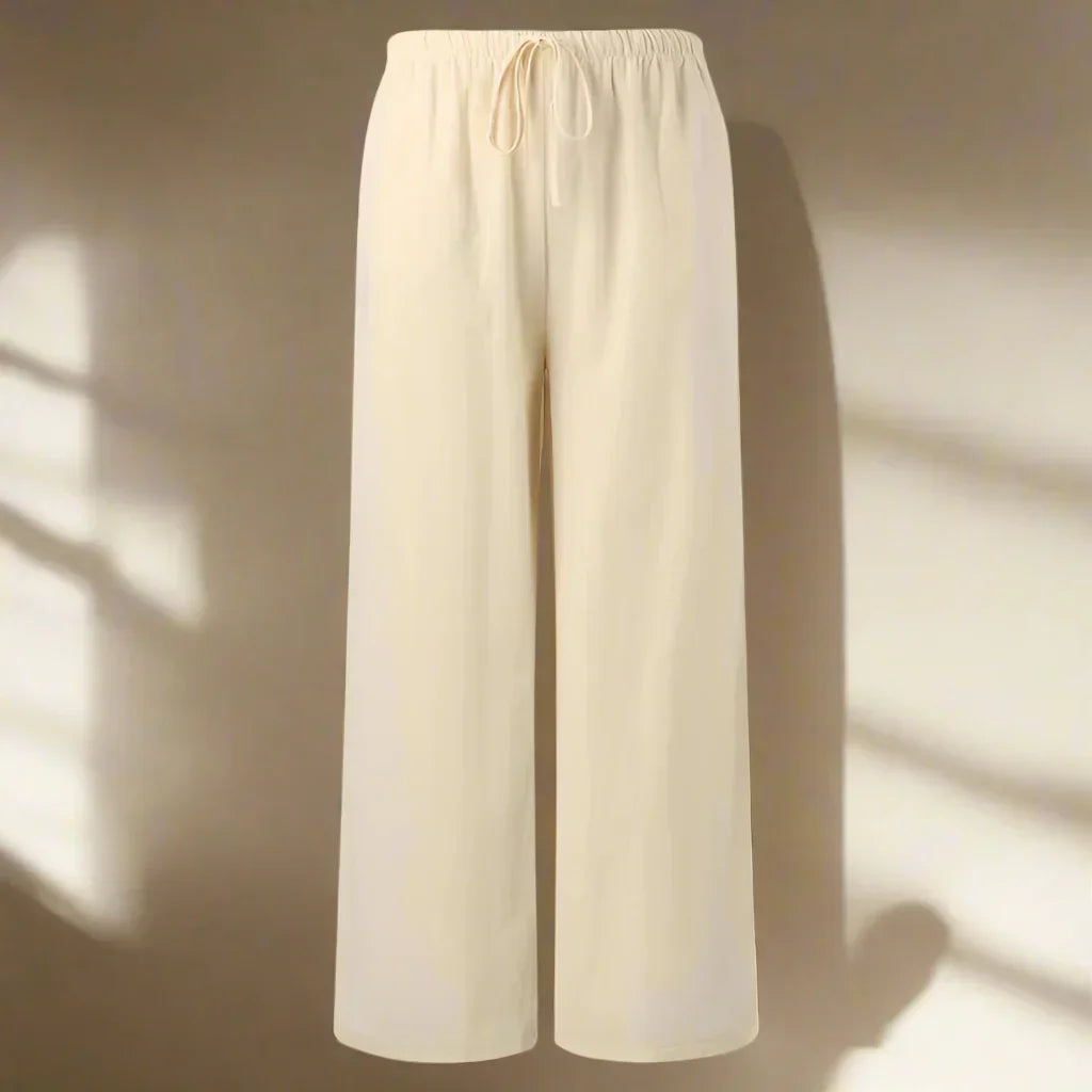 Camilla | Eleganta byxor i bomull och linne