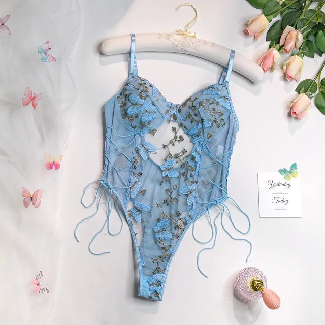 Aurora | Bodysuit med broderad fjäril